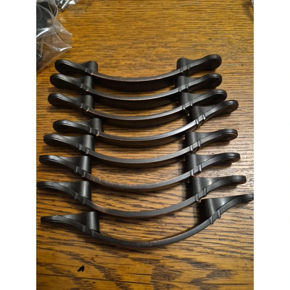 Lot #3 of Brown/Bronze Cabinet Pulls Drawer Handles Hardware Total of 8 Pieces